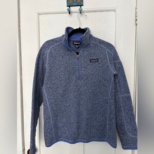Patagonia Heathered Purple Fleece Pullover M
